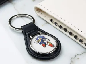 Keyring Leather High-Quality Design Luxury Edge
